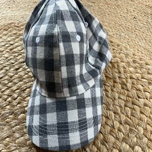 Flannel Buffalo Check Baseball Cap, NIB
